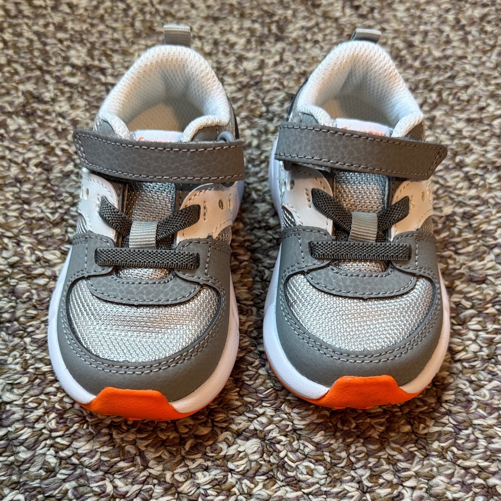 SauconyGray and Orange Toddler Sneakers